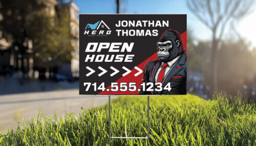 Hero Yard Sign 24" x 18" x 4mm